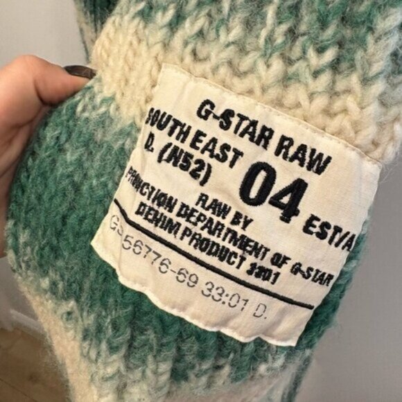 G STAR RAW- 100% WOOL - MENS ZIP UP SWEATER - Picture 3 of 14